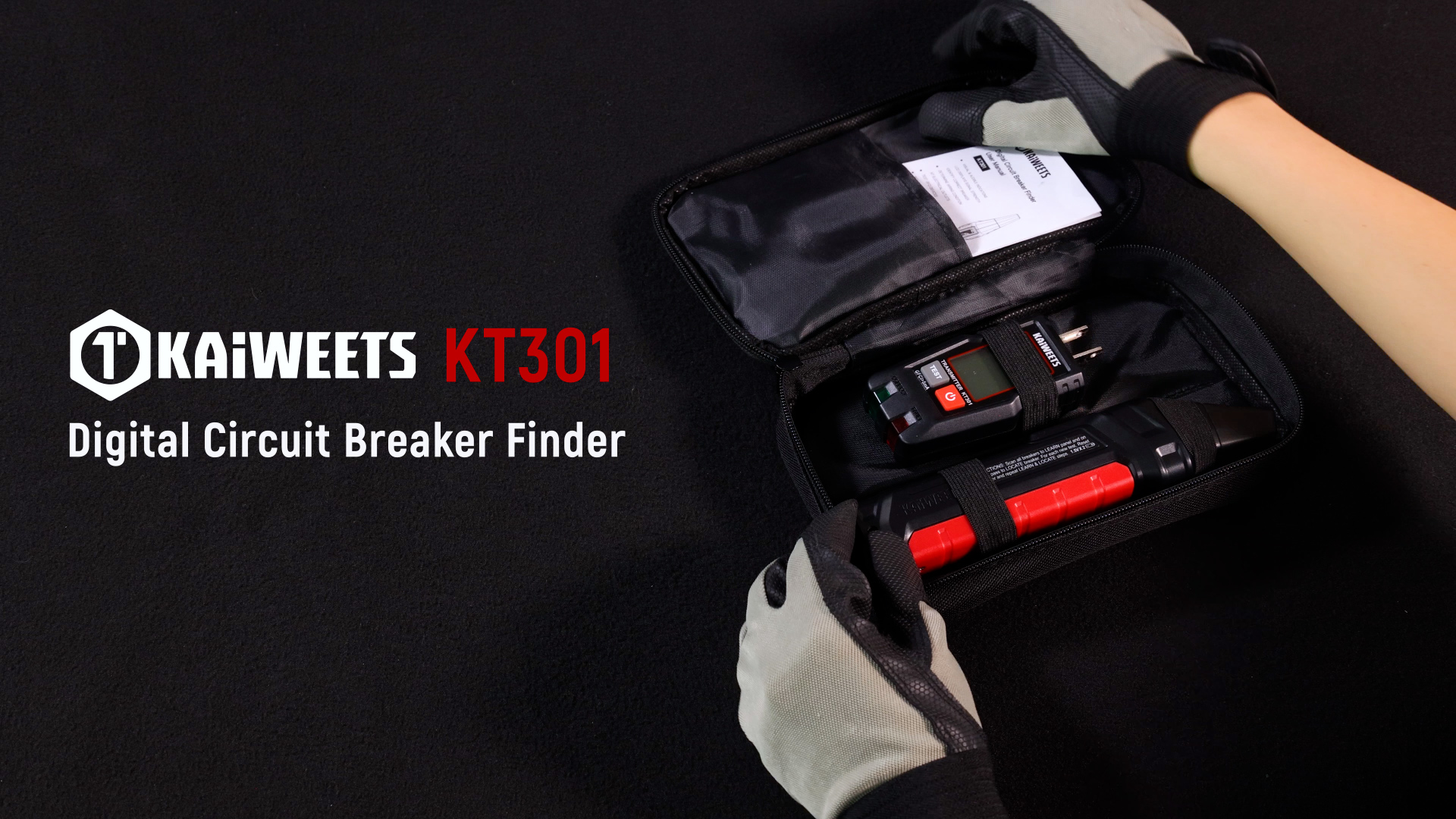 KAIWEETS AC Circuit Breaker Finder with LCD Display, NCV Test